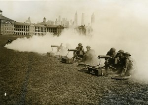 USA New York Military Maneuvers 16 Infantry Regiment Chemical Warfare Photo 1933