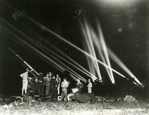 USA North Caroline Fort Bragg Anti Aircraft Military Maneuvers Old Photo 1938