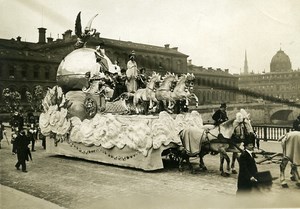 France Paris Shrove Tuesday Chariot of Queen of Queens Old Photo Meurisse 1912