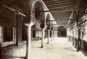Tunisia Tunis Bardo palace Interior Court Old Photo 1890