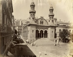 Algeria Algiers Cathedral & Governor Palace Old Photo 1890