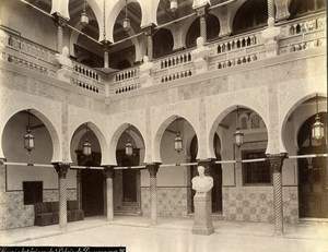 Algeria Algiers Governor Palace Interior Old Photo 1890