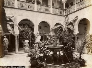 Algeria Algiers Museum Interior Patio Old Photo 1890