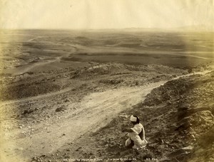 Algeria Sahara Desert from Pass of Sfa Old Photo Neurdein 1890