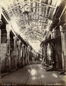 Tunisia Tunis Souk Bazaar of Tailors Old Photo Garrigues 1890