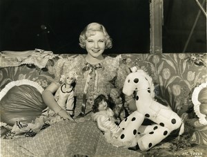 Una Merkel with Jean Parker's toys MGM Photo 1932