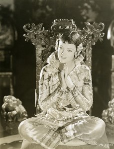 Mirna Loy in Chinese Costume MGM Photo 1932