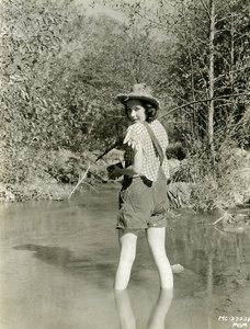 Maureen O'Sullivan goes fishing MGM Photo 1932