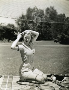 Cecilia Parker made ​​a game of badminton MGM Photo 1932