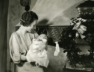 Karen Morley with her son Michael Caroly Vidor MGM Photo 1932