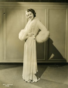 Jeanette MacDonald wearing Exquisite Negligee MGM Photo 1932