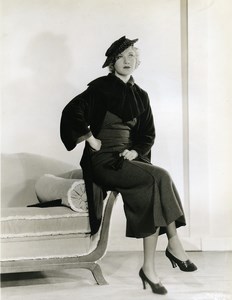 Una Merkel wearing elegant Autumn Sportswear Fashion MGM Photo 1932