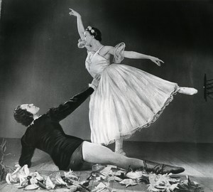 France Bolshoi Giselle Dance Galina Oulanova Old Photo Bernand 1958