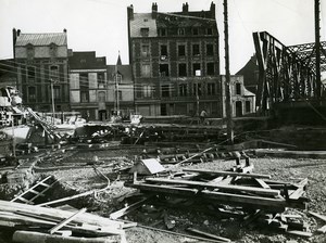 France Dieppe Rehabilitation Work Café Restaurant St Louis Old Photo 1947