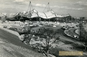 Germany Munich Olympic Games Stadium Olympiastadion Architecture Old Photo 1972