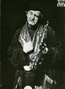 Germany Berlin Circus Clown Saxophone Musician Nuk Georg Spillner Old Photo 1960