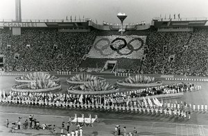 Russia Moscow Closing Ceremony Olympic Games Old Photo 1980