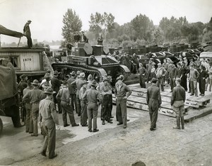 USA Staten Island Miller Field Light Tank First Tank Company Old Photo 1939
