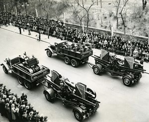 USA New York Army Day Parade Anti Aircraft Battery 5th Avenue Old Photo 1939