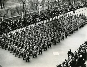 USA New York Army Day Parade 16th Infantry on Fifth Avenue Old Photo 1939