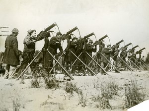 USA Military Exercises Experiences of New Anti Aircraft Batteries Old Photo 1929