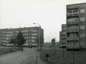 Poland Silesia Bytom Osiedle Chruszczow Architecture Old Photo 1970