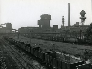 Poland Silesia Bytom Kopalnia Szombierki Coal Mine Old Photo 1970