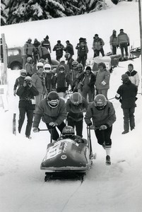 France La Plagne European Championship Bobsleigh Photo Vanderhaegen 1986