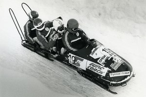 France La Plagne European Championship Bobsleigh Photo Vanderhaegen 1986