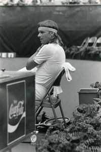 USA New York Flushing Meadow Bjorn Borg Tennis Old photo 1981