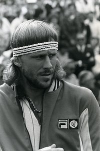 United Kingdom Wimbledon Tennis Bjorn Borg Old Photo 1981