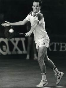 Belgium Antwerp Tennis Tournament John McEnroe Old Photo Van de Velde 1985
