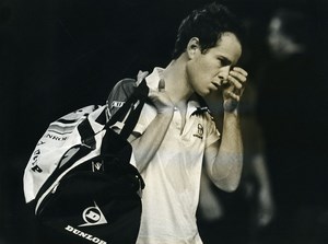 Belgium Antwerp Tennis Tournament John McEnroe Old Photo Van de Velde 1985