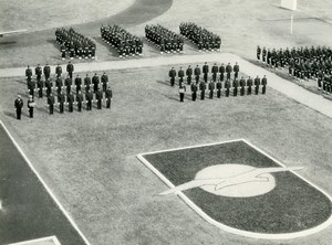 Germany Friburg Military Ceremonial Parade French Air Force Base Old Photo 1949