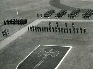 Germany Friburg Military Ceremonial Parade French Air Force Base Old Photo 1949