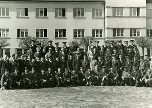 Germany Friburg Military Ceremonial Parade French Air Force Base Old Photo 1949