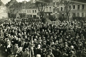 France Somme Doullens Meeting Ceremony Old Photo 1920's