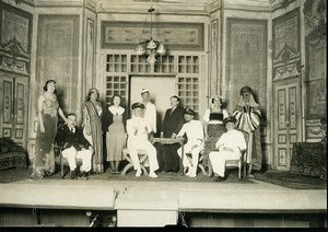 France Bourg la Reine Theater Stage Actors Drama l Occident Old Photo 1930