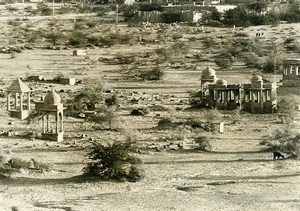 India Cemetery Architecture Old photo 1960