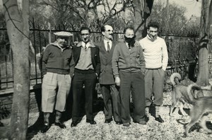 France Sport Cyclisme Elio Frosio & his Friends Silly Group Old Photo 1955