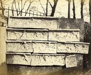 Bercy Castle Sculptures in Sculptor Rouyer's Studio old Durandelle Photo 1860'