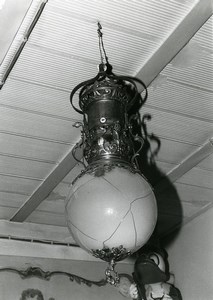 France Merry Go Round Fairground Detail Light Fixture Old Photo 1960