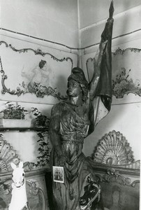 France Merry Go Round Fairground Ride Detail Statue Marianne Old Photo 1960