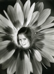 France Photographic Experiment Study Flower Girl Portrait Photo Deplechin 1960