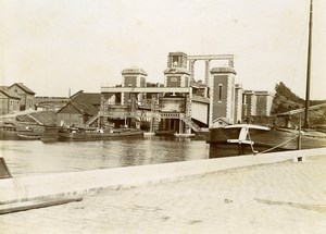 France Saint Omer Boat Elevator Lift Fontinettes Old Photo 1892