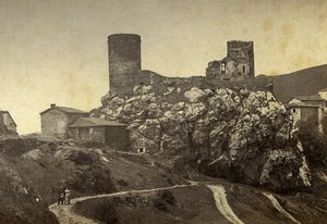 France Castle of Rochetaillee Panorama Chateau Old Photo 1892