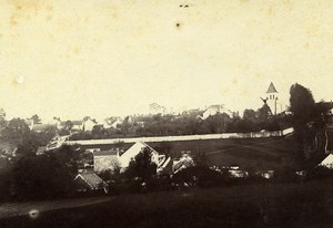 France Mortcerf Village panorama Old Amateur Photo 1892