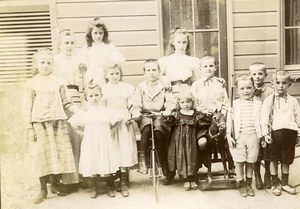 France Saint Quentin Portrait Named Children and Toys Old Photo 1892