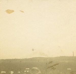 France Jarville Aviation Circuit de l Est Sommer Biplane ? Old Stereo Photo 1910