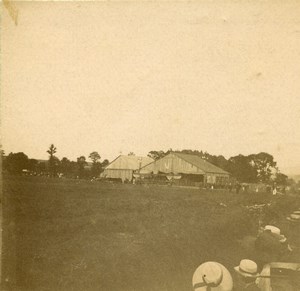 France Jarville Aviation Circuit de l Est Hangar Spectator Old Stereo Photo 1910
